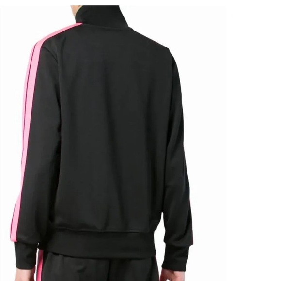 Palm Angels Black Jacket with Pink Stripes - Picture 3 of 13